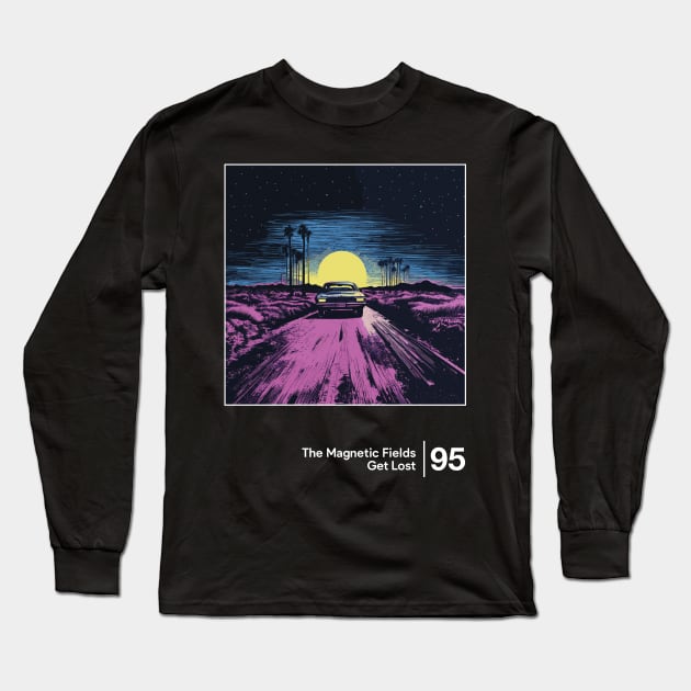 The Magnetic Fields / Minimalist Graphic Fan Artwork Long Sleeve T-Shirt by saudade